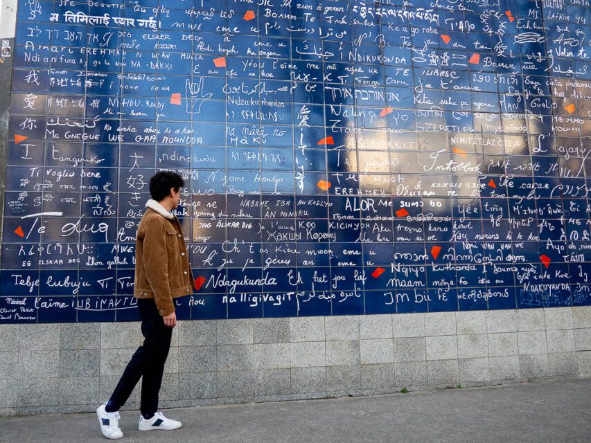 Mur des Je t'aime- 3 d&iacute;as en Par&iacute;s 